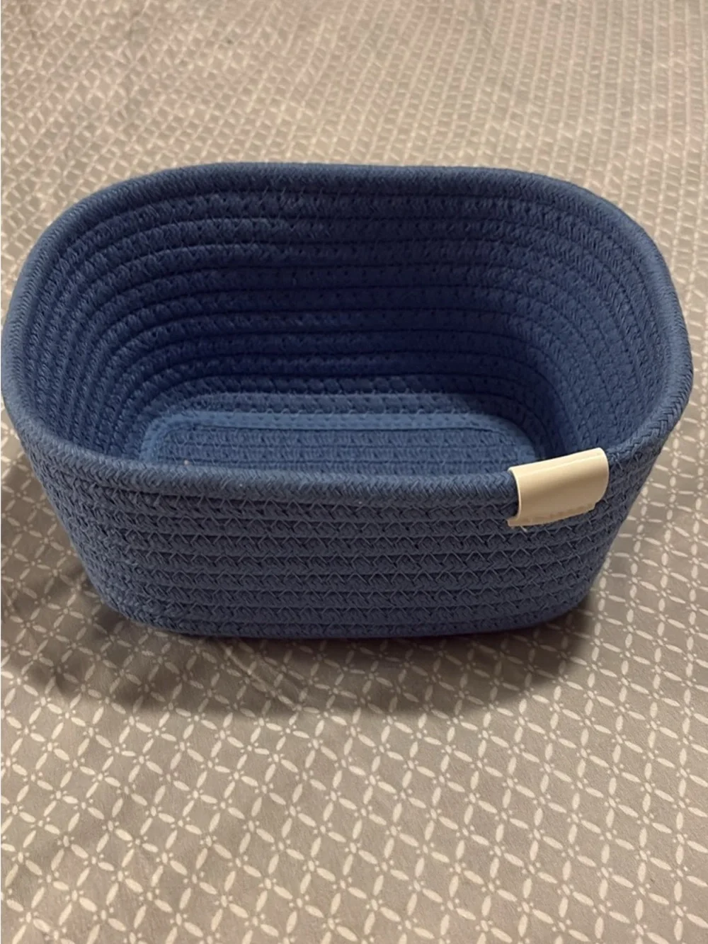 Target Blue Woven Fabric Storage Basket